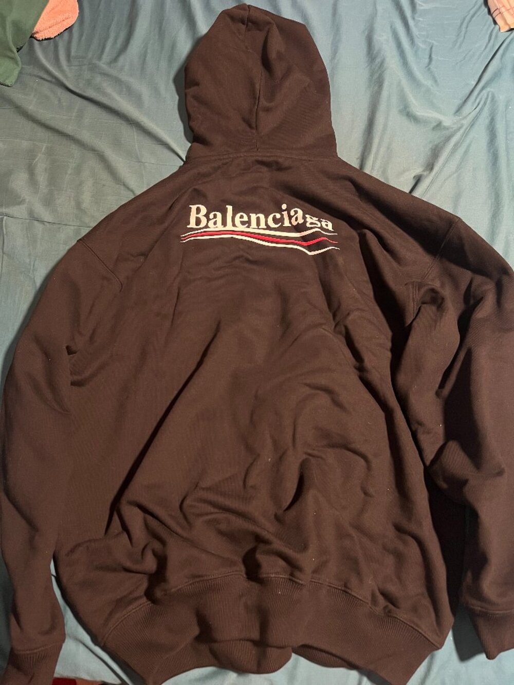 Balenciaga Campaign Black Hoodie Sweatshirt Oversized - brand new